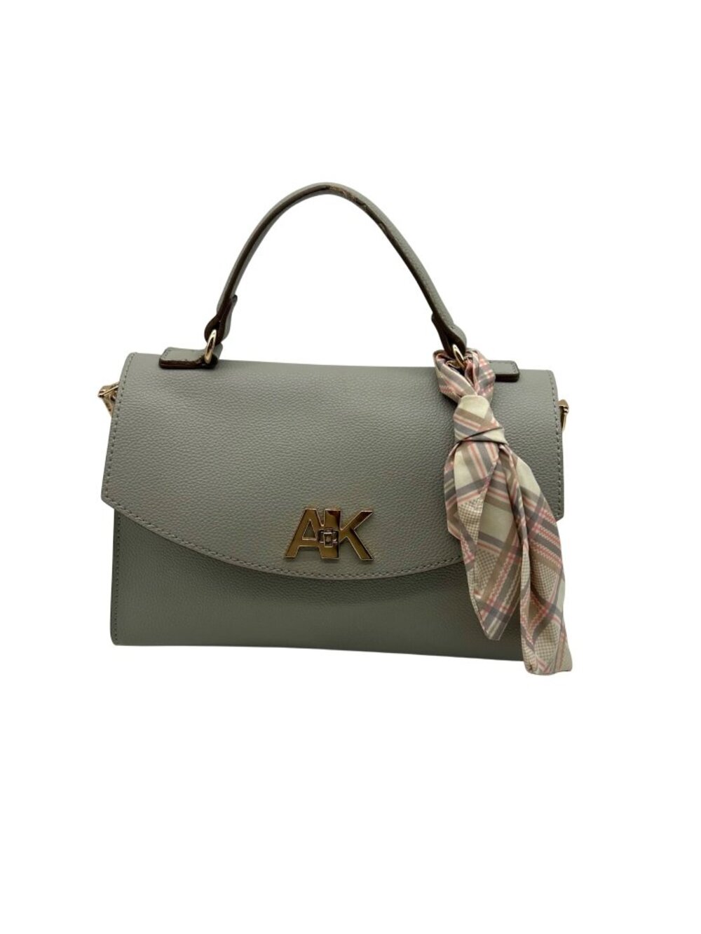 Anne Klein Gray Top Handle Satchel Bag